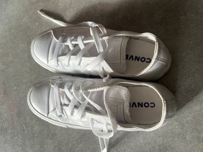 White leather converse