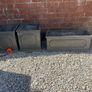 Lead plant pots x3 Image 2