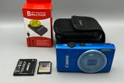 Canon IXUS 132 16MP Digital Camera Blue - Full Kit