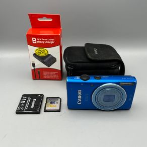 Canon IXUS 132 16MP Digital Camera Blue - Full Kit