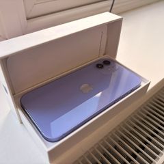 iphone 12 256Gb purple  with cable and box