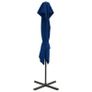 Cantilever Umbrella with Double Top 250x250 cm Azure Blue Image 4