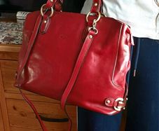 leather handbag