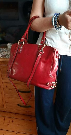 leather handbag