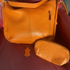 Quality leather Shoulder Bag & Purse Set