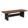 Garden Table 240x90x74 cm Poly Rattan and Solid Acacia Wood Image 4