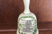 Why worry irish ceramic giftware bell