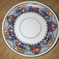 Small JLS early 20th Century Schneider & Co.  fruit pattern saucer