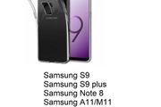 For Samsung Galaxy S9/S9 Plus/Note 8/A11/M11 Case Cover Crystal Clear Gel Protective Housing Case