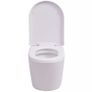 Wall Hung Toilet Ceramic White Image 3
