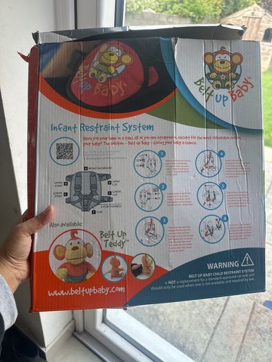 Belt up baby infant restraint