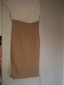 Cream And Camel Dress