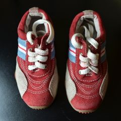 Girls' leather trainers
