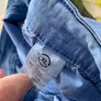 Ladies blue jeans with side embellishments Image 5