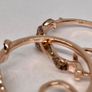 Champagne Diamond, Black Diamond J Hoop Half Hoop Earring Image 4