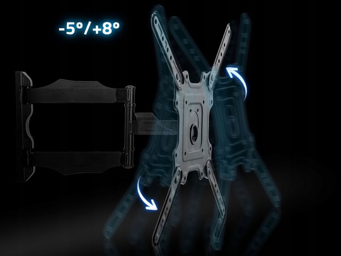 TV Wall Mount Bracket Arm Tilt Swivel 17-56"