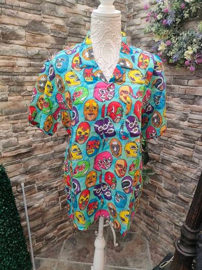 Boardies Lucha Libra shirt wrestling size Medium spring summer holidays festival outfit Brand New Postage included