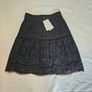 Whistles Black Cotton Broderie Skirt Image 3