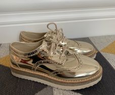 Gold Zara Shoes