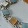Mother of Pearl Sterling Silver Bracelet and Earrings Matching Set Image 8