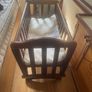 wooden rocking Crib Image 2