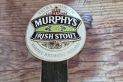 vintage Murphy's Irish Stout brass beer pump badge