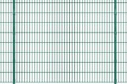 2D Garden Fence Panels &amp; Posts 2008x1830 mm 38 m Green