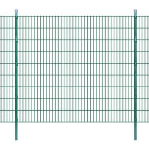 2D Garden Fence Panels & Posts 2008x1830 mm 34 m Green