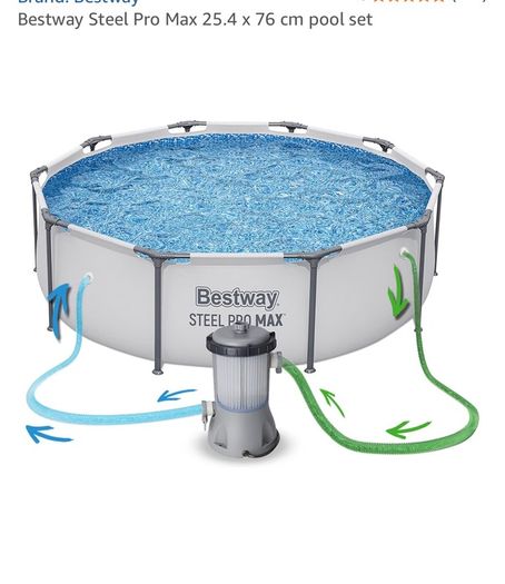 Bestway Steelpro Max 10ft pool & filter pump