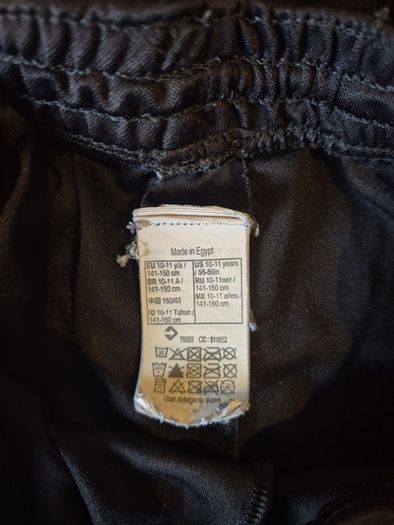 5 pairs of black Kipsta black shorts 10-11