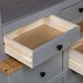 Highboard Grey 93x40.5x180 cm Solid Pine Panama Range Image 3