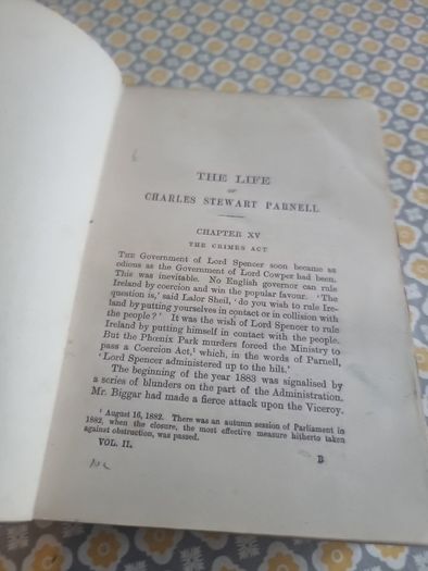 The Life of Charles Stewart Parnell. Third edition. 1899