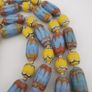 Vintage Venetian Style Skyblue & Yellow Trade Beads Necklace Image 3