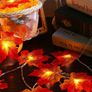 Artificial  maple Leaves Vine with lights Image 4