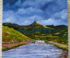 Jim Barnes original canvas landscape painting