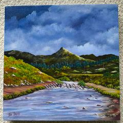 Jim Barnes original canvas landscape painting