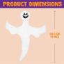 Halloween Tree Wrap Ghost Decoration, Smiling Ghost Design Decorations, Halloween Outdoor, Lawn, Tree Decor, Ghost Party Supplies Image 3