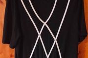 Ladies Ann Harvey black and white top.