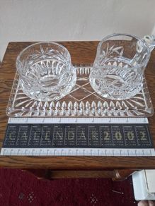 Dublin Crystal Sugar/Creamer set