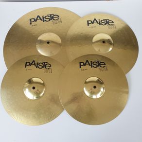 Paiste cymbals 20" ride 16" crash 14" hi hat top & bottom