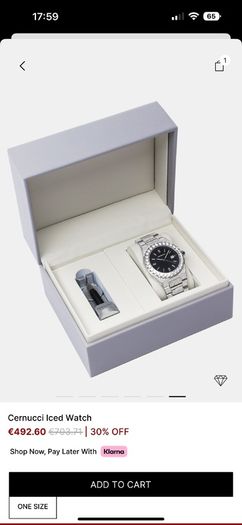Men's Cernucci iced out watch