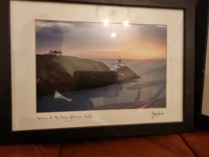 Framed pictures (2) Bailey Lighthouse /Poppy Field