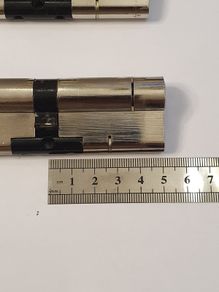Yale euro Cylinder 45/50mm door lock x2 used