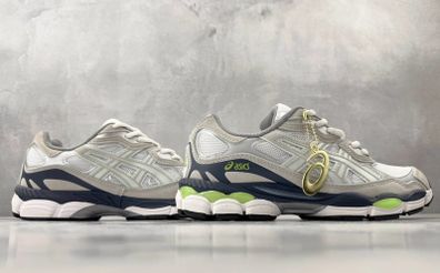 Asics Gel NYC Grey Lime Blue Unisex Sneakers