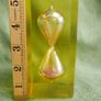 Vintage 1970s small hourglass sand timer, amber-colour Image 2