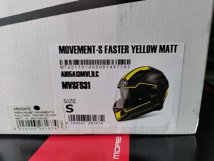 Airoh Movement S Faster Helmet Yellow Matte