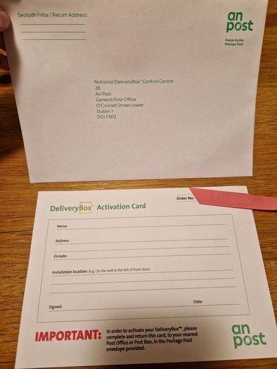 An Post Delivery Box BNWT