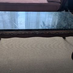 Louis XV style marble coffee table
