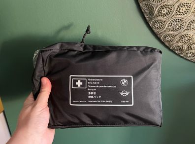 BMW car first aid kit small zipped pouch