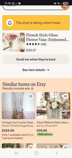 French Style Glass Flower Vase: Embossed Vintage Decor